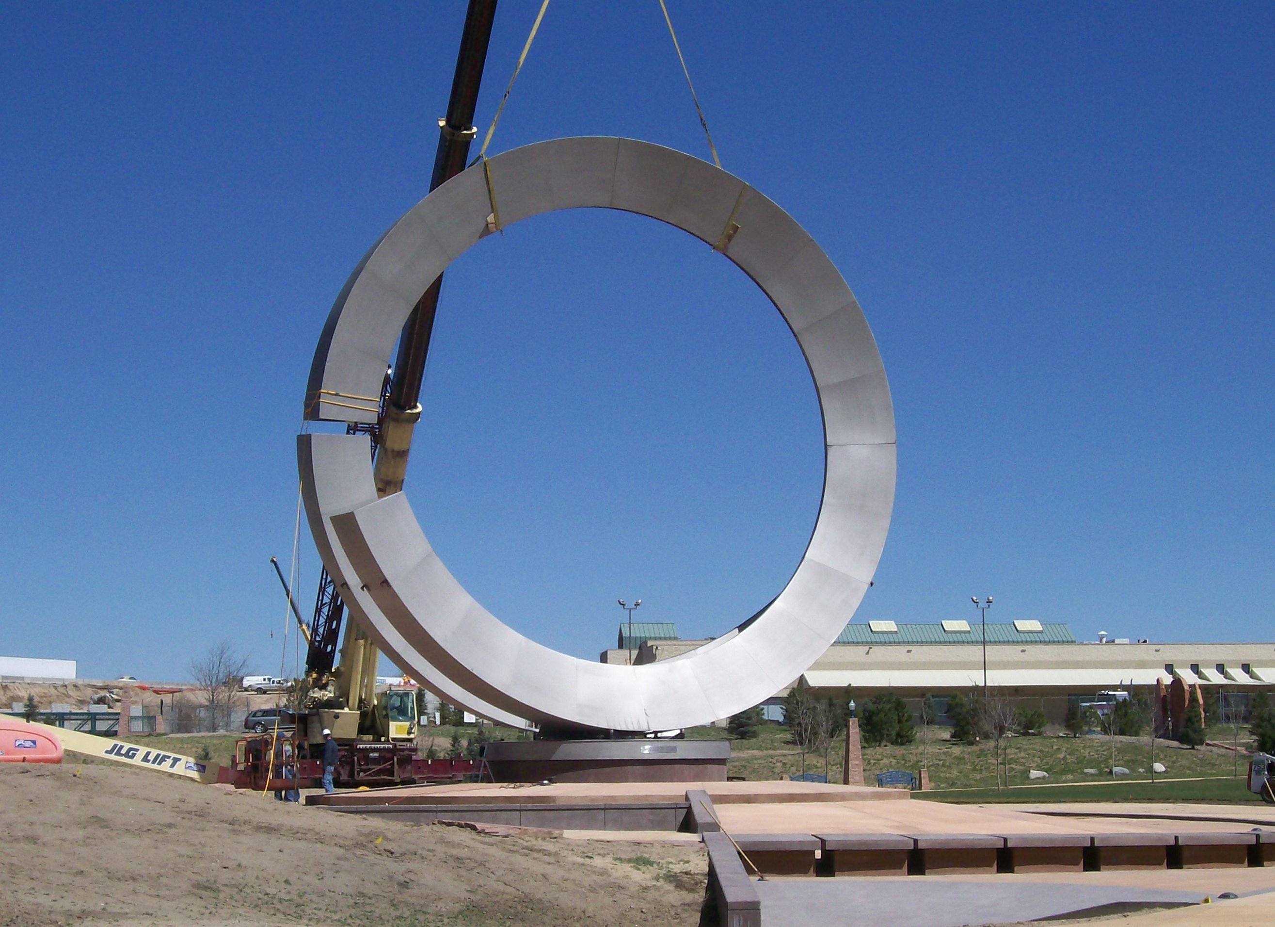 Installation of Julie Penrose Fountain